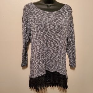 Gray and Black Sweater